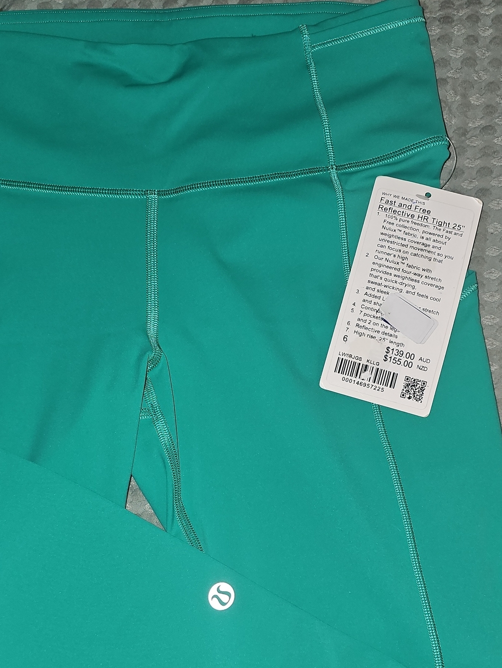 lululemon athletica Fast and Free HR Tight 25" with Pockets - Kelly Green